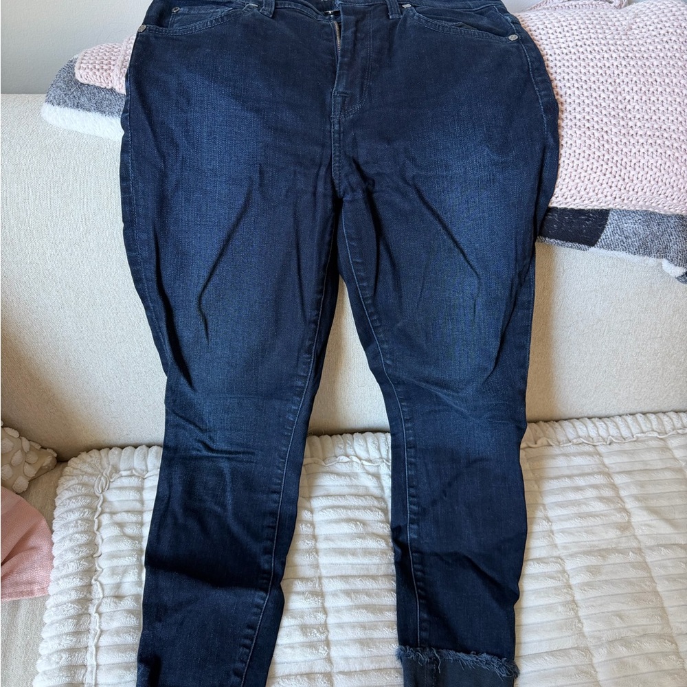 7 For All Mankind Dark Indigo Skinny Jeans